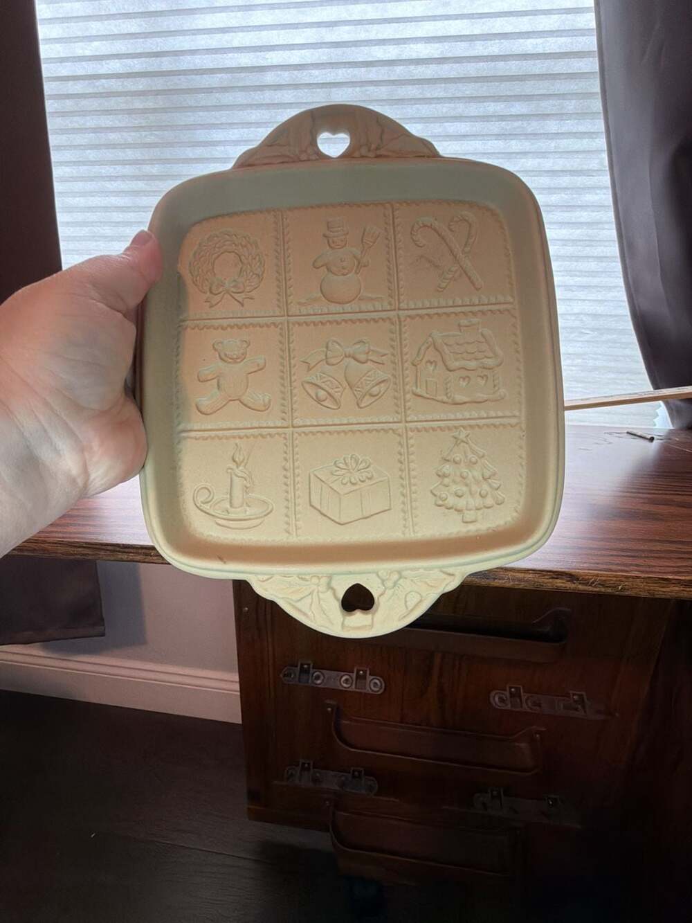 Hill Design Brown Bag Cookie Art Christmas Shortbread Mold Pan 1992